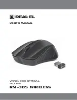 Предварительный просмотр 1 страницы Real-El RM-305 WIRELESS User Manual