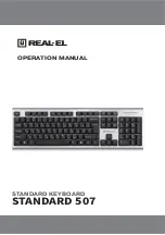 Real-El STANDART 507 Operation Manual preview