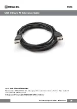 Предварительный просмотр 2 страницы Real-El USB 2.0 Am-Af Extension User Manual