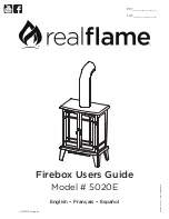 Preview for 1 page of Real Flame 5020E User Manual