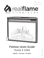 Preview for 1 page of Real Flame 5099 User Manual