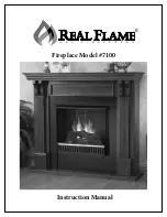 Real Flame 7100-M - Metal Products Ashley Mahogany Gel Fuel Fireplace Instruction Manual preview