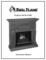 Real Flame 7800-M - Metal Products Mahogany Finish Carolina Real Flame Gel Fireplace Instruction Manual preview