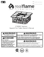 Preview for 1 page of Real Flame C11811LP Sedona Owner'S Manual