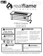 Предварительный просмотр 1 страницы Real Flame C1510LP Fairplay Owner'S Manual