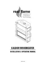 Real Flame CALDOR Installation & Operating Manual preview