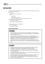 Preview for 4 page of Real Flame CALDOR Installation & Operating Manual