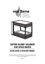 Real Flame Captiva Island 2 sided Installation & Operating Manual предпросмотр