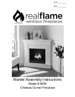 Предварительный просмотр 1 страницы Real Flame Chateau 5950 Mantel Assembly Instructions