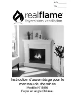 Предварительный просмотр 9 страницы Real Flame Chateau 5950 Mantel Assembly Instructions