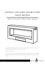 Preview for 1 page of Real Flame ELEMENT 1200 Installation And Operation Manual