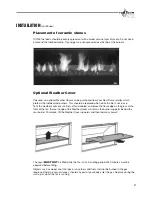 Preview for 21 page of Real Flame EXURO IO1000 Installation & Operating Manual