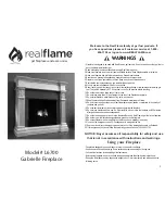 Preview for 1 page of Real Flame Gabrielle L6700 User Manual