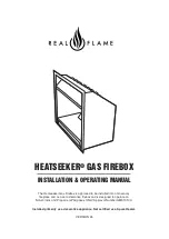 Real Flame HEATSEEKER 1000 Installation & Operating Manual preview