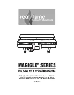 Preview for 1 page of Real Flame MAGIGLO 320 Installation & Operating Manual