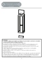 Preview for 6 page of Real Flame Outdoor Living 170 La Sal Manual