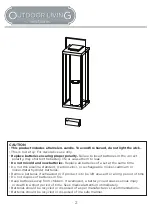 Предварительный просмотр 2 страницы Real Flame Outdoor Living 171 La Sal Manual