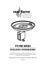 Real Flame PIT FIRE SERIES Installation & Operating Manual preview