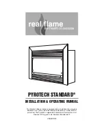 Preview for 1 page of Real Flame PYROTECH SPACE HEATER Installation & Operating Manual