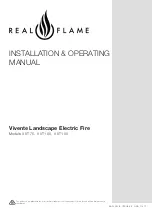 Real Flame Vivente VVT100 Installation & Operating Manual preview