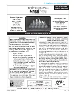 Preview for 1 page of Real Fyre P45-18-17 Installation And Owner'S Manual