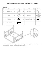 Preview for 4 page of real living OAKMONT 5PC ALL WEATHER WICKER SET GBO19-019-2 Assembly Instruction