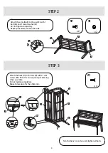 Preview for 4 page of real living SAVANNAH POLYWOOD SR-K-620PBD Assembly Instruction