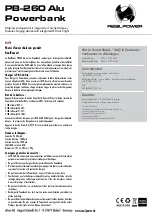 Preview for 2 page of Real Power PB-260 Alu Quick Start Manual