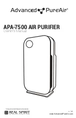 Real Spirit Advanced PureAir APA-7500 Owner'S Manual preview