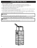 Предварительный просмотр 12 страницы RealFlame 11802 LP Owner'S Manual