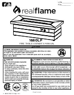 Preview for 1 page of RealFlame 1680LP Owner'S Manual