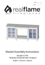 Preview for 1 page of RealFlame 2770E-BK Mantel Assembly Instructions