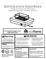 Preview for 20 page of RealFlame 42100140 Owner'S Manual