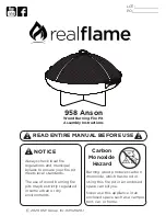 RealFlame 958 Anson Assembly Instructions Manual preview
