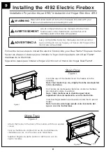 Preview for 8 page of RealFlame Alcott 4130E Mantel Assembly Instructions