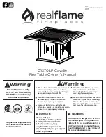 RealFlame C1270LP Owner'S Manual предпросмотр