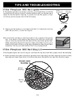 Preview for 13 page of RealFlame C1600LP Owner'S Manual