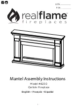 Preview for 1 page of RealFlame Carlisle 8230 Assembly Instructions Manual