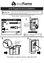 Предварительный просмотр 8 страницы RealFlame Deland 8290E Assembly Instructions Manual