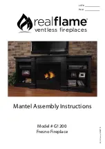 RealFlame Fresno G1200 Assembly Instructions Manual предпросмотр