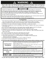 Preview for 2 page of RealFlame Fresno G1200 Assembly Instructions Manual