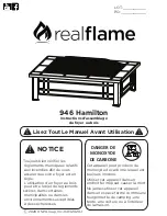 Предварительный просмотр 10 страницы RealFlame Hamilton 946 Assembly Instructions Manual