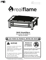 Предварительный просмотр 19 страницы RealFlame Hamilton 946 Assembly Instructions Manual