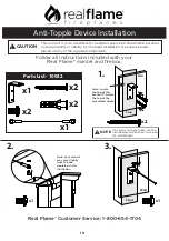 Preview for 19 page of RealFlame Monte Vista 9900E Assembly Instructions Manual