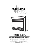 RealFlame PYROTECH Installation & Operating Manual preview