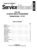 Предварительный просмотр 2 страницы Realistic 19-11 01 Service Manual