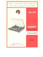 Предварительный просмотр 1 страницы Realistic LAB-500 Owner'S Manual