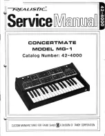 Preview for 1 page of Realistic MG-1 Service Manual