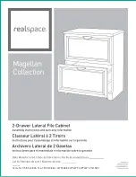 realspace 2-Drawer Lateral File Cabinet Assembly Instructions Manual preview