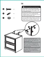 Preview for 24 page of realspace 2-Drawer Lateral File Cabinet Assembly Instructions Manual